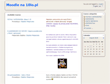 Tablet Screenshot of moodle.10lo.pl